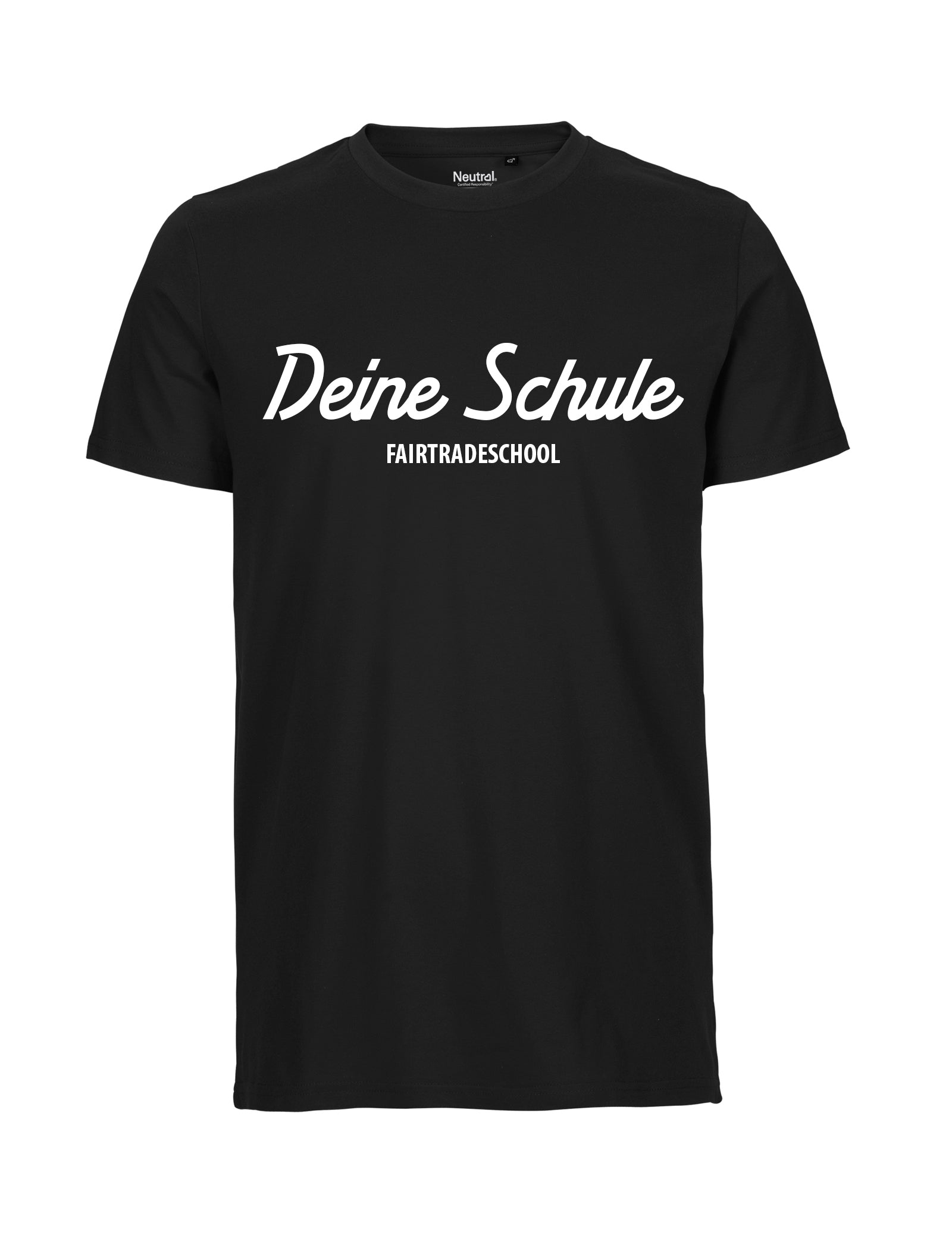Men's Fit T-Shirt - bedruckt mit Schullogo