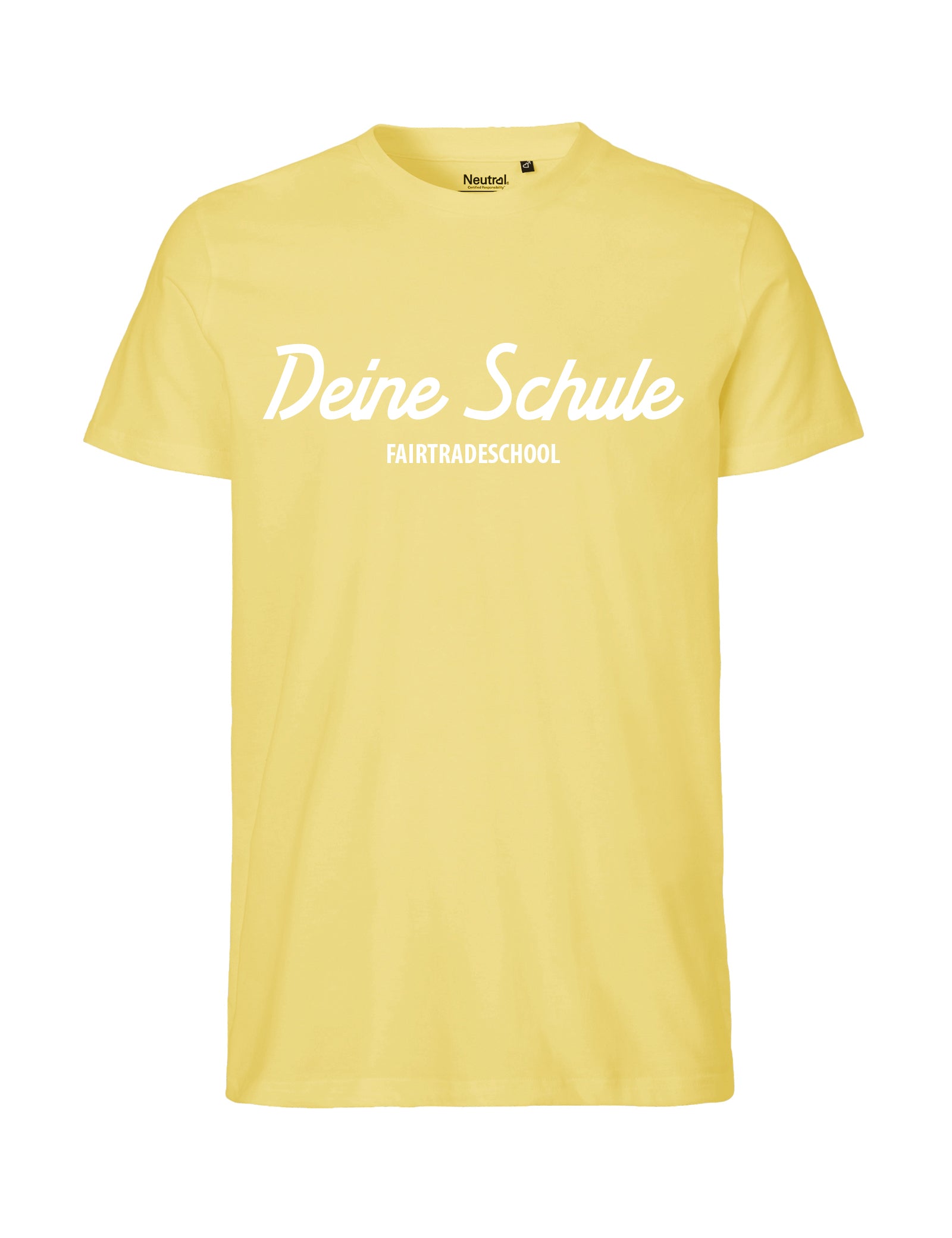 Men's Fit T-Shirt - bedruckt mit Schullogo